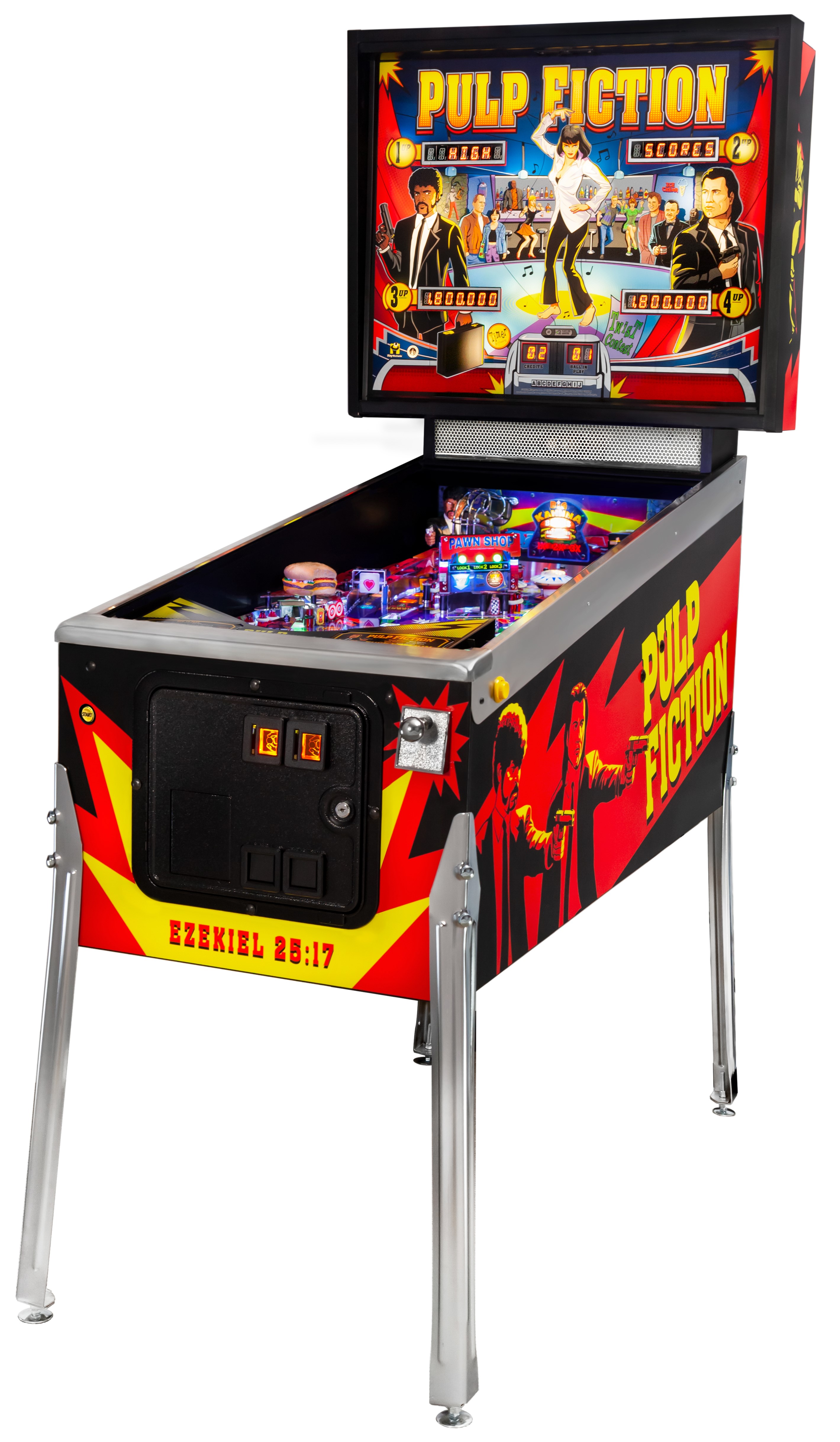 CHICAGO GAMING PULP FICTION SE DBV READY Pinball Game Machine for sale
